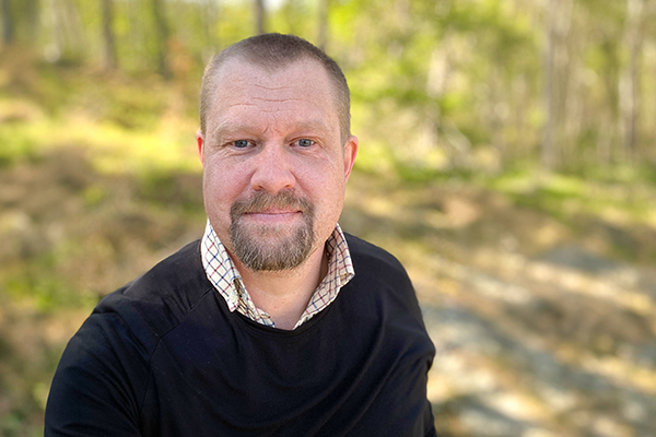 Simon Halling Ekmåne, skogsrådgivare på Hushållningssällskapet Kalmar Kronoberg Blekinge