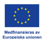 EU-flagga med tolv gula stjärnor i cirkel på blå bakgrund visas ovanför texten: ”Medfinansieras av Europeiska unionen”, vilket signalerar att projektet eller innehållet är finansierat av EU.