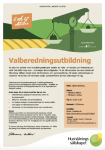 Inbjudan till Valberedningsutbildning 2025 som pdf.