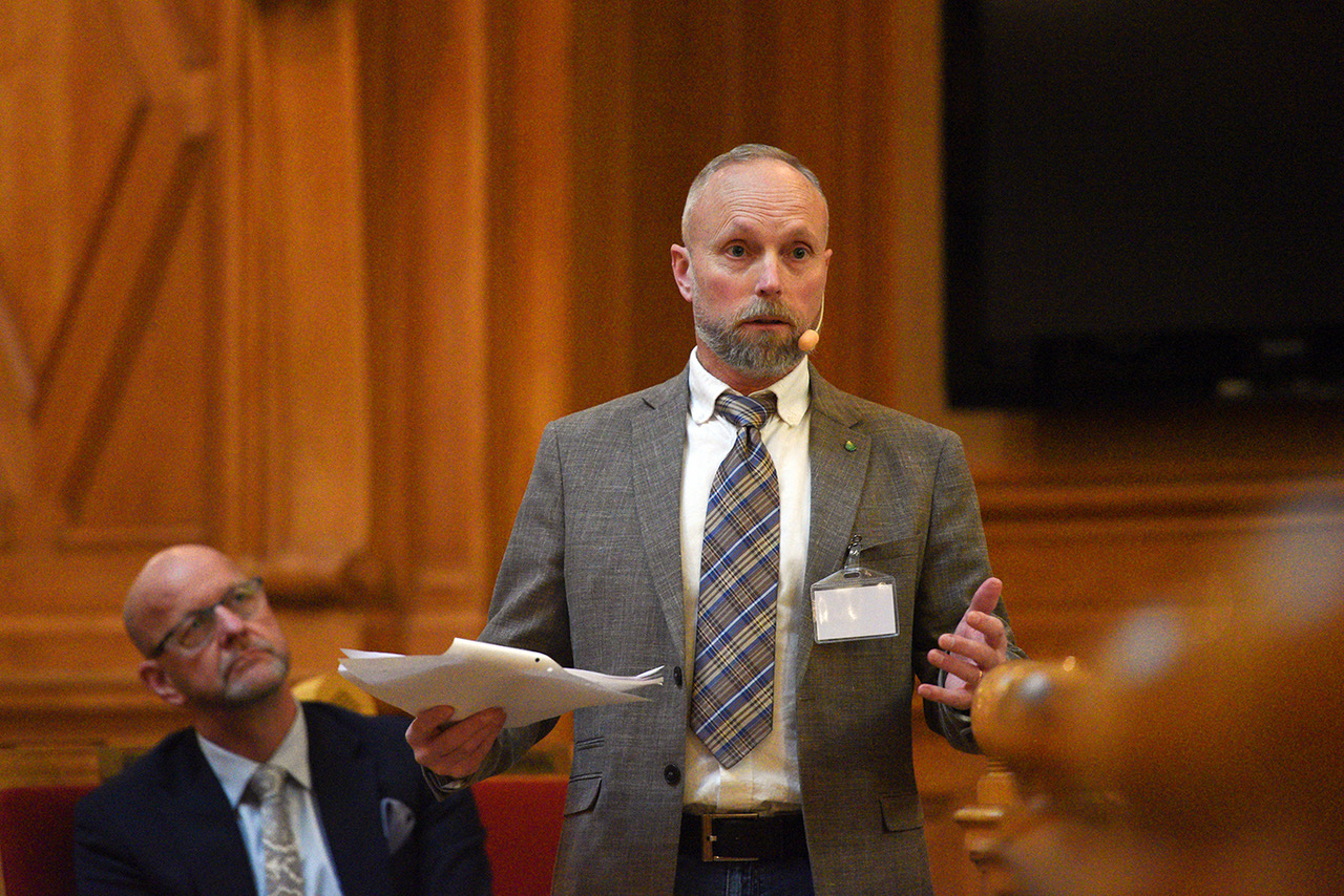 Bild på vd Paul Robertson Hushållningssällskapet Kalmar Kronoberg Blekinge. Fotograf är Anne Helgesson