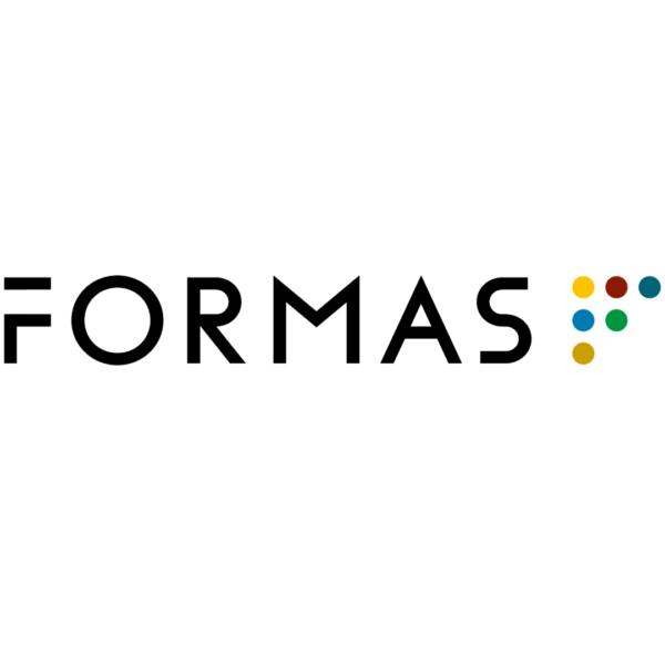 Logotyp med texten ”FORMAS” i svart